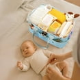 thumbnail image 6 of Sunveno Large Polyester Nursery Portable Diaper Caddy Organizer for Changing Station, 6 of 10