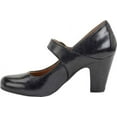 thumbnail image 4 of Sofft Womens Miranda Leather Round Toe Heels Black 8 Medium (B,M), 4 of 8