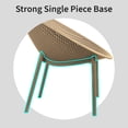thumbnail image 6 of 2xhome Set of 2 Luxury Glam Organic Modern Weather-Resistant Plastic Indoor Outdoor Side Chairs, Egg-Shaped Accent Lounge Chairs with Perforated Seat Design for Patio, Balcony, Living Room, 6 of 11