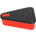 thumbnail image 4 of OUSITAID Silicone Pizza Box with Lid Reusable Silicone Pizza Slice Container Microwave Safe Nonstick Pizza Storage Container Washable Food Storage Box for Kitchen Picnic Black & Red, 4 of 5