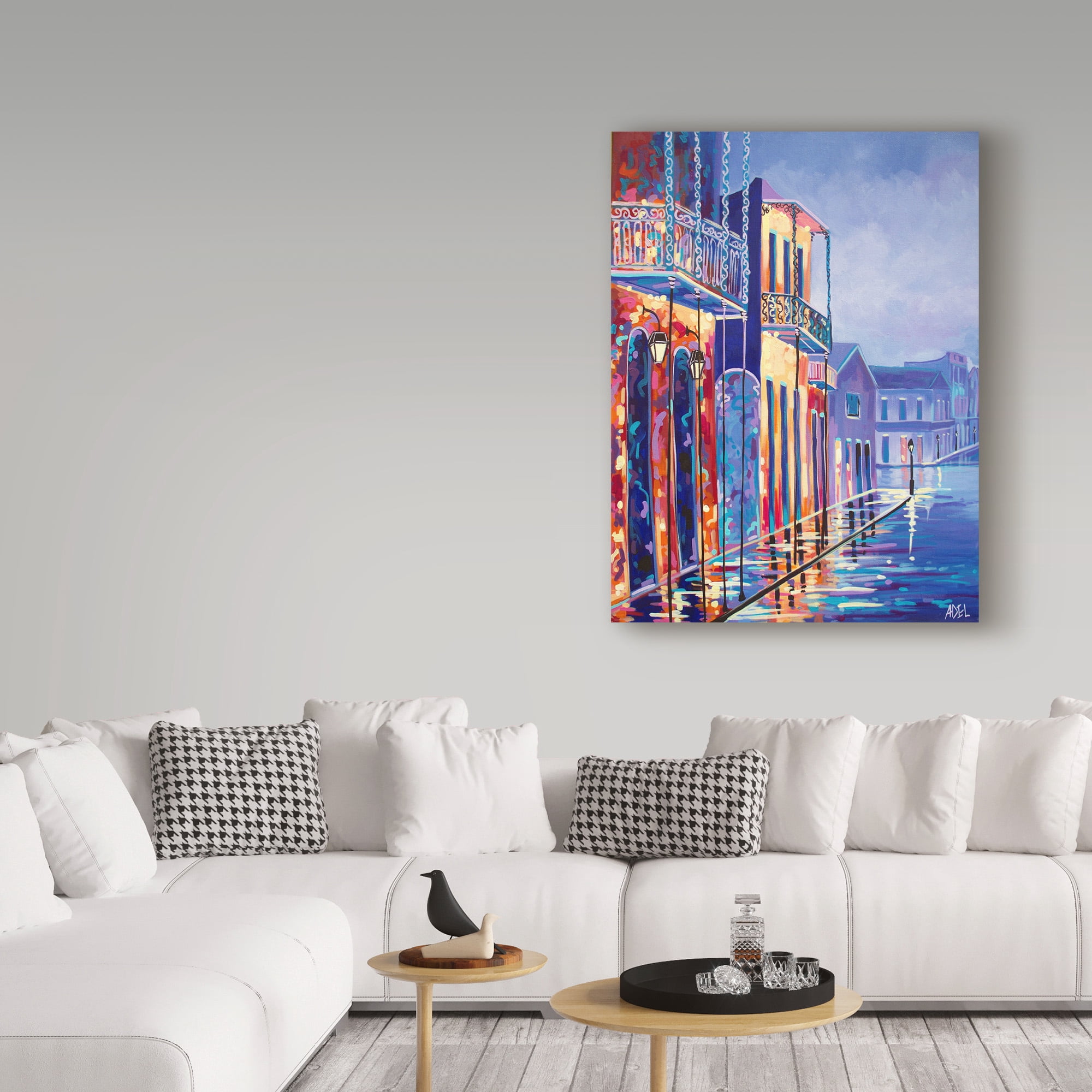 Trademark Fine Art 'Toulouse and Bourbon St' Canvas Art by ADEL