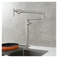 thumbnail image 3 of Brass Kitchen Faucet Deck Mount Two Handle Folding Stretchable Pot Filler Faucet For Kitchen ,bar Laundry RV Farmhouse, 3 of 7