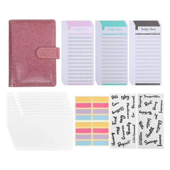 FRCOLOR Savings Book with Cash Envelopes Expense Notebook Favor Bandeau
