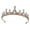 Golden, variant on Waroomhouse Women Princess Crown Shiny Rhinestones Inlaid Wedding Tiara Headband Hair Accessory Faux Crystal Crown with Pin Fixes