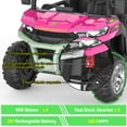 thumbnail image 3 of Shininglove 24V Girls Powered 6 Wheels Ride on Dump Truck, Electric Riding Toys Car with Trailer & Shovel, for Kids Ages 3-8, 3 of 9