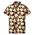 thumbnail image 4 of Camisas hawaianas de moda para hombre, camisas de fiesta de verano con estampado de carne en 3D, blusas 2024 informales con solapa, ropa de gran tamaño para hombre, Camisa, 4 of 5
