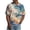 Khaki, variant on Men's Casual Short Sleeve Tops Tie-Dye Print V-Neck Raglan for Music Festival Outdoor Party Summer Vacation Comfort Style,Black L
