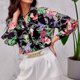 thumbnail image 4 of Blusas De Verano Blusas básicas con estampado floral Camisa de manga larga para mujer Traje diario (Negro XL) Ygjytge para Mujer Negro T L, 4 of 7