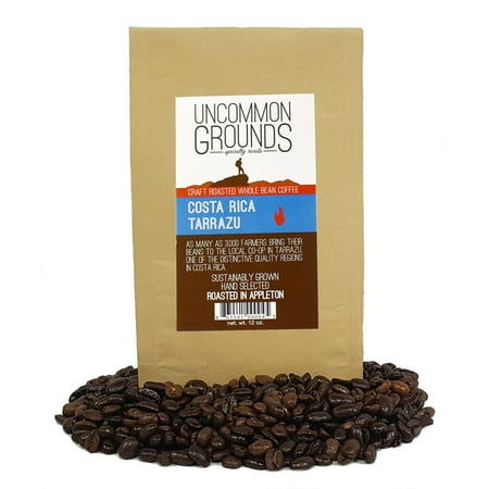 Uncommon Grounds Specialty Coffee Roasts – Costa Rica Tarrazu (12 oz Whole Bean) – Artisan Roasted for Optimum Flavor