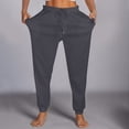 thumbnail image 7 of ShomPort 2 Pack Women's Sweatpants Fleece Lined Joggers Warm Drawstring High Waist Lounge Track Pants with Pockets, 7 of 7