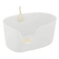 thumbnail image 1 of Richell Paw Trax High Wall Cat Litter Box Xl, Large High Sides Cat Litter Pan In White, 1 of 4