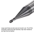 thumbnail image 3 of Uxcell 1mm Dia 4mm Shank 90 Degree Carbide AlTiSin Coated 2 Flutes Spotting Drill Bits, 3 of 7