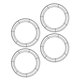 thumbnail image 3 of 4 PCS Hierro Flower Guirnalda Hoops DIY GARAND FRAME FRAME DE GURANO CUBIERTA ACCESORIOS, 3 of 5