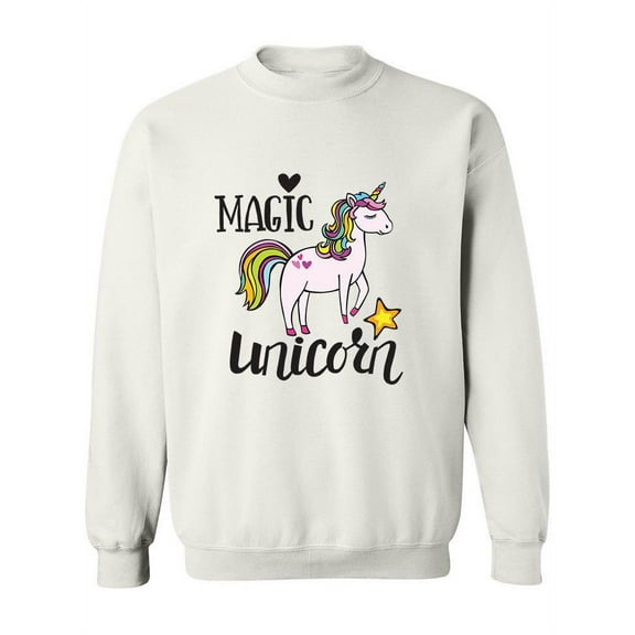 Magic Unicorn Heart And Star Sweatshirt Women -Image by Shutterstock, Female 5X-Large