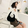 thumbnail image 4 of Autumn Solid Female Handbag Pleated Dumpling Shoulder Bags Party Totes Wristlets, 4 of 7