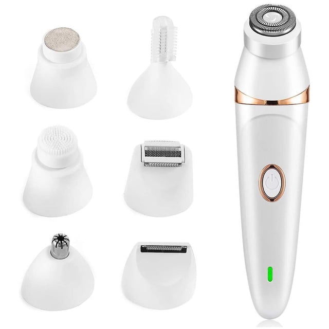 Afeitadora Eléctrica 7 En 1, Depiladora Multifunción, Afeitadora Recargable Por Usb, Afeitadora En Seco Y Húmedo Para Mujer, Cara, Cuerpo, Nariz, Pelo, Cejas, Brazos, Piernas Yuarrent CE006130-00