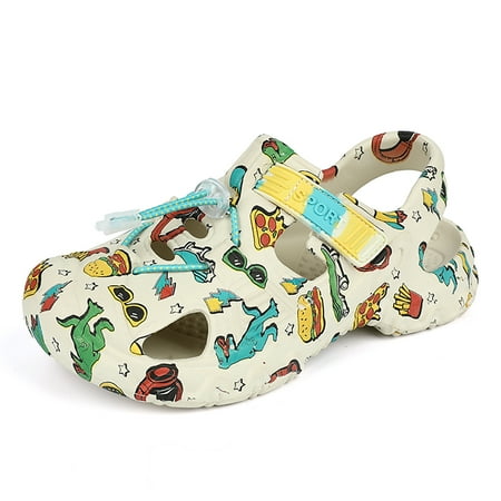 

Kids Sandals Boys Girls Closed-Toe Sport Sandals Summer Breathable Hiking Walking Athletic Sandals Outdoor Pool Beach Shoes Water Shoes