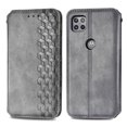 thumbnail image 3 of Étui pour Motorola MOTO G 5G à Rabat Portefeuille à Rabat Magnétique Protecteur - Gris, 3 of 5