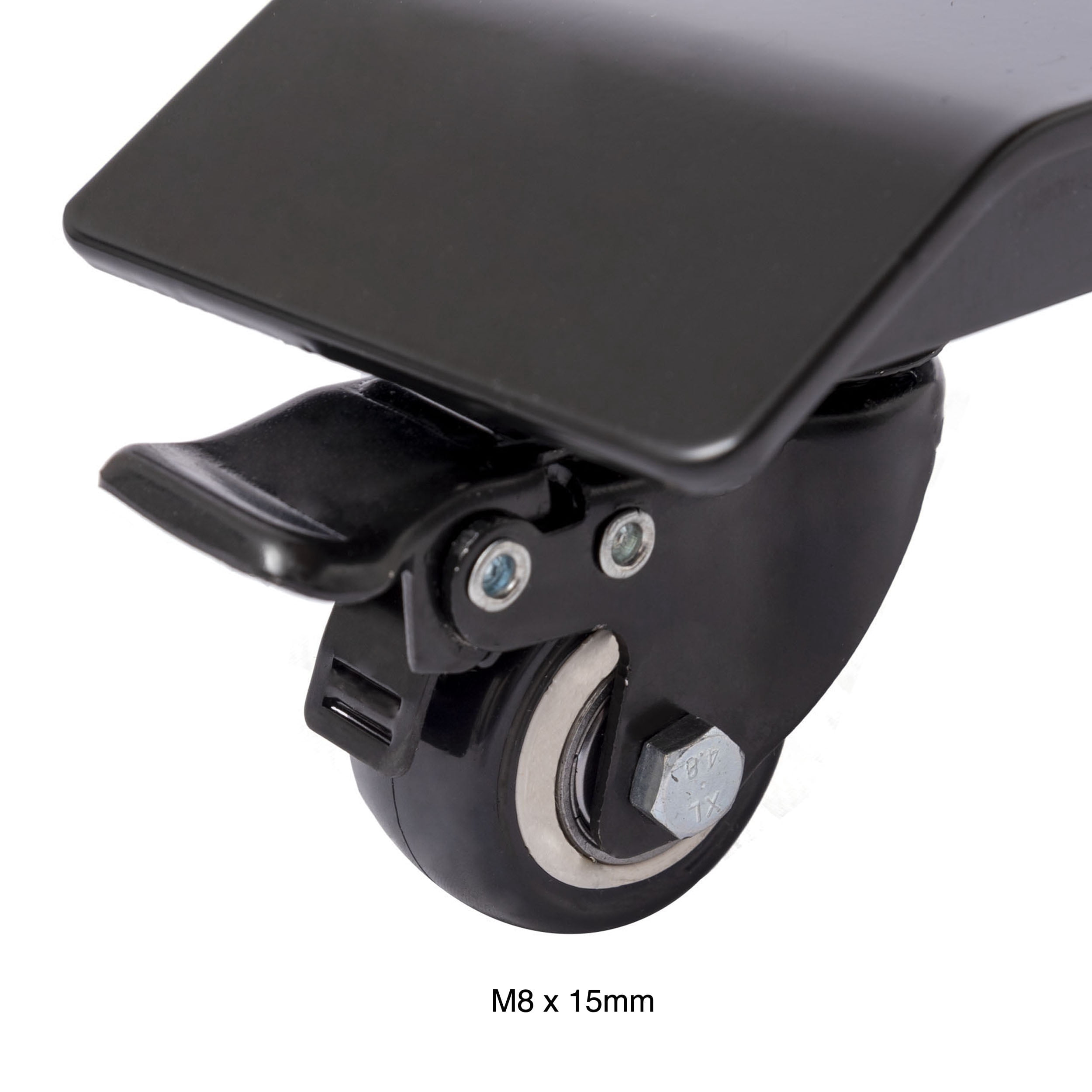 2" Locking Casters for Stand Up Desk Store Dual Motor Electric Adjustable Height Standing Desk with EZ Assemble Steel Frame (Black, Non-Marking)