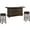 Tobacco Leaf, variant on Home Bar and Swivel Bar Stools in Vintage Mocha 3 Piece Set
