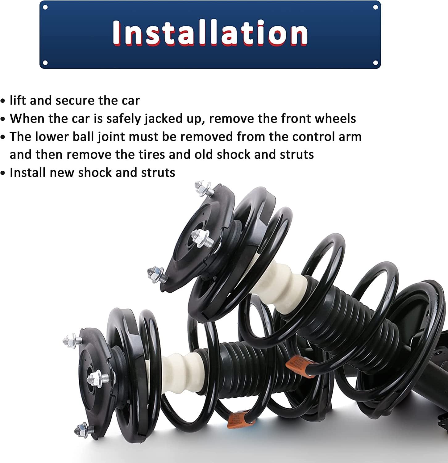 Set(2) Front Complete Struts Assembly For 2002-2007 Saturn Vue 172217 172218