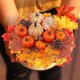 thumbnail image 1 of Calabaza artificial Decoración de calabaza de Halloween con hojas de arce realistas Calabaza falsa para ShuxiuWang 9024735539155, 1 of 1
