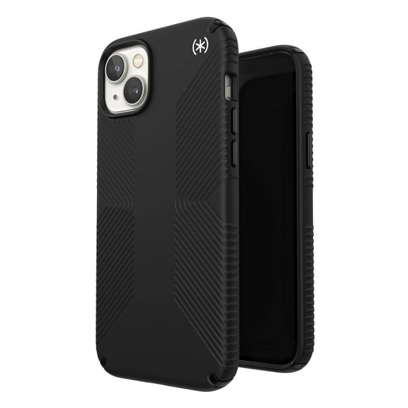 Funda de teléfono Speck Presidio2 Grip negro/negro/blanco para iPhone 15 Plus y iPhone 14 Plus