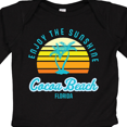 thumbnail image 4 of Inktastic Summer Enjoy the Sunshine Cocoa Beach Florida in Blue Boys or Girls Long Sleeve Baby Bodysuit, 4 of 5