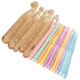 thumbnail image 2 of DIY Weaving Crochet,17Pcs Crochet Set Crystal Crystal Crochet Knitting Tool Rugged and Tough, 2 of 5