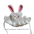 thumbnail image 4 of Viflosae Cat Hat Dog Hats for Small Dogs Easter Bunny Ear Pet Knit Hat for Easter Photos Handmade Soft Yarn Puppy Pussy Holiday Hat Adjustable Cute Pet Accessories for Small Medium Pet, 4 of 7