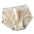 thumbnail image 1 of TANGNADE Culottes en Coton pour Femmes Bikini Sans Coutures Absorption Régulière Culottes Beige, 1 of 8