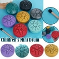thumbnail image 4 of Drum for Singing and Dancing Portable Craft Mini Void Drum 3-inch 6-tone Lot Z7 Y7V3, 4 of 7