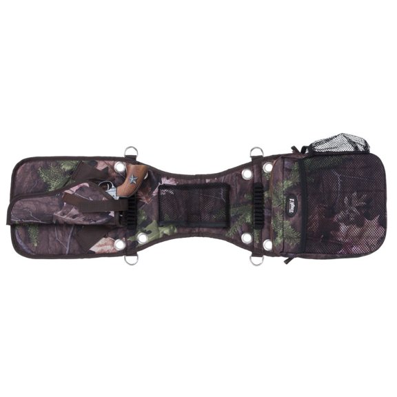Saddle Bag/Gear Carrier with Gun Holster in Tough Timber Real Camo