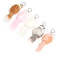 thumbnail image 3 of AMONIDA Decoration Key Chain,5pcs Handicraft Fluffy Animal Keychain Portable Cute Key Ring Car Bag Pendant Decoration, 3 of 8