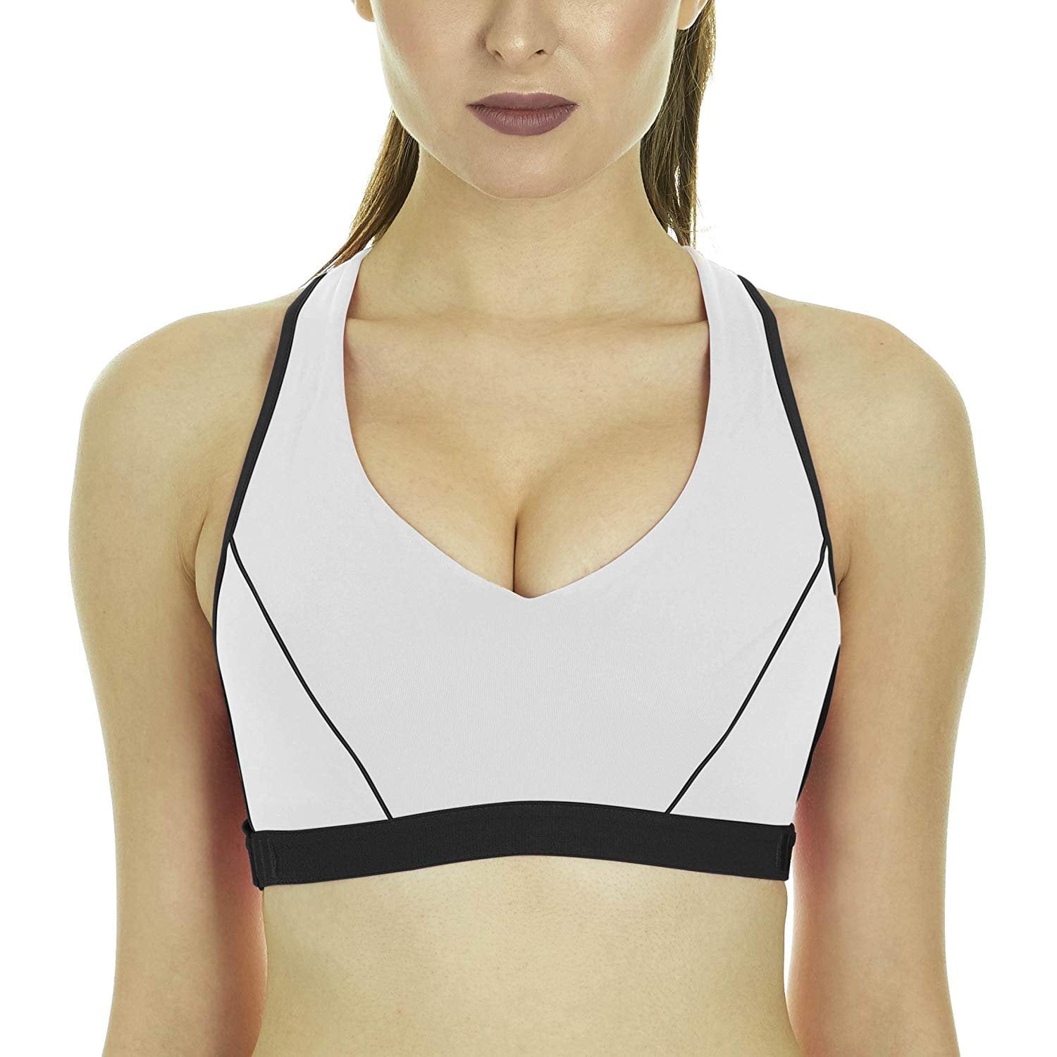 white shock absorber sports bra