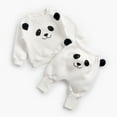 thumbnail image 5 of Gibobby Conjunto de leggings para bebés y niñas Infant Manga larga Cute Cartoon Animals Sudadera Blusa Tops Pantalones cálidos Pantalones Outfit Set 2PCS Ropa Casual(Blanco,12-18 Meses), 5 of 5