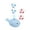 Blue whale toy *1+ suspended ball *4, variant on Whale Floating Ball Cat Toy, Electric Floating Blow Pipe Ball Toys, Interactive Cat Toy Balls, Rechargeable Whale Bladeless Fan Levitation Flying Balls, Engaging Entertainment Toys