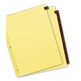 thumbnail image 5 of Avery Preprinted Red Leather Tab Dividers, Clear Reinforced Binding Edge, 25-Tab Set, A-Z (11323), 5 of 6