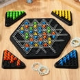 thumbnail image 2 of 1 juego de ajedrez triangular con cadena, juego de inteligencia, juego de mesa estratégico triangular, juego de ajedrez triangular multijugador para noche familiar, 2 of 8