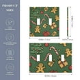 thumbnail image 2 of Yayeee Toggle Light Switch Wall Plate 2-Gang 4.56"x4.48" Decorative Outlet Cover, Yellow Christmas Gingerbread, 2 of 7