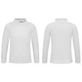 thumbnail image 5 of YIZYIF Kids Girls Long Sleeve Thermal Tops Mock Neck Pullover Base Layer Warm Undershirt White 5-6, 5 of 6