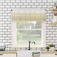 thumbnail image 4 of Hokiten Rod Pocket Curtain Valance, Beige White Stripes Farmhouse Window Valance for Living Room, Bedroom, Kitchen Farmhouse Modern Gradient Lines 60"W x 18"L, 4 of 8