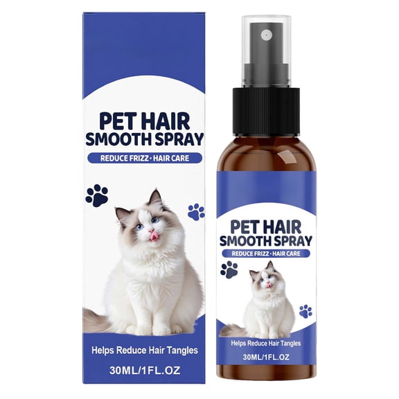 Mozhitti Pet Hair Smooth Spray Frizz Detangling Formula For Dogs & Cats Gentle Grooming Spray（30ml）