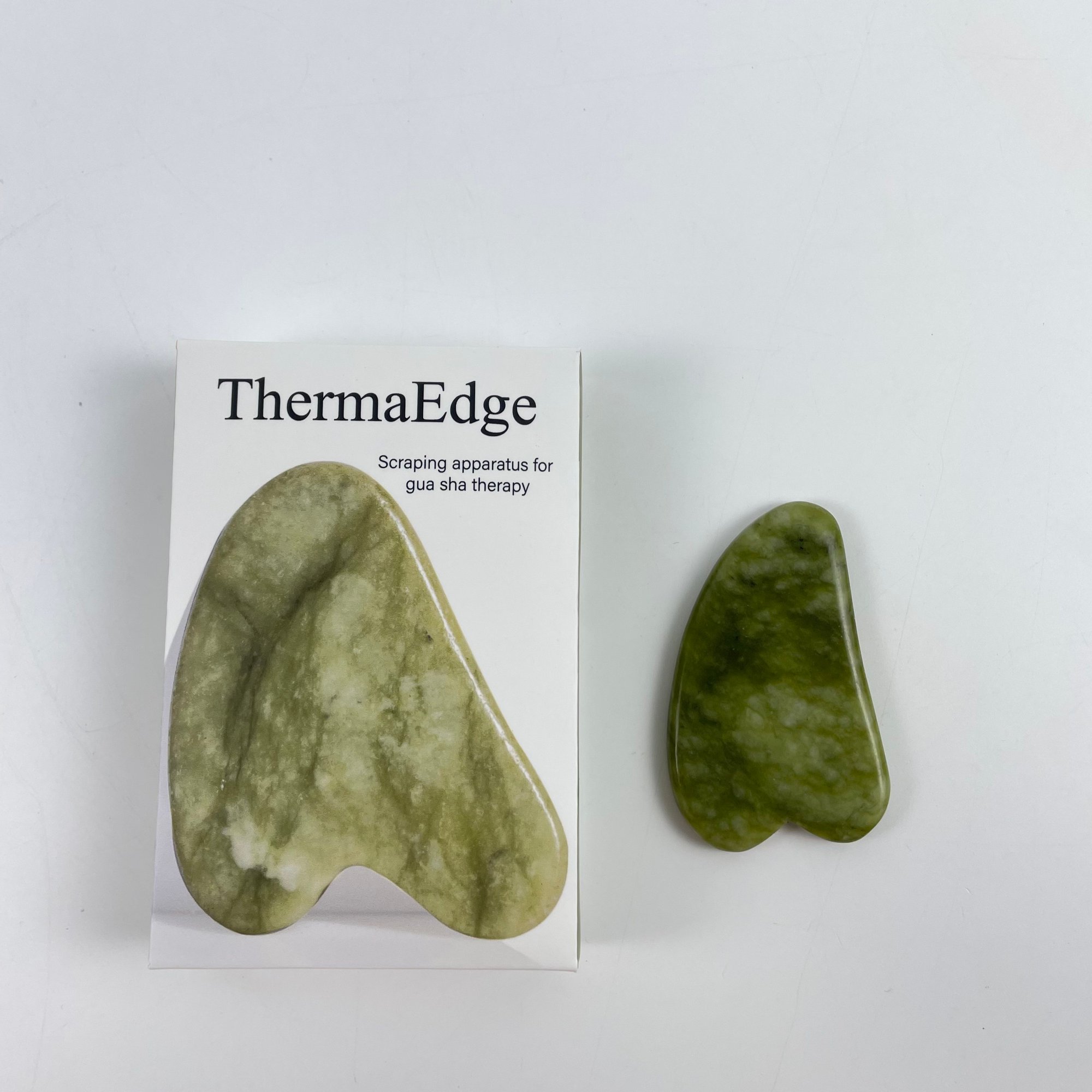 ThermaEdge Scraping apparatus for gua sha therapy,Guasha Scraping Massage Tool – Jade Gua Sha Board - Traditional Scraper Tool for Anti-Aging - Natural Stone Aventurine Guasha