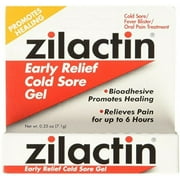 Zilactin Early Relief Cold Sore Medicated Gel, 0.25 Oz.