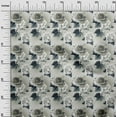 thumbnail image 2 of oneOone Cotton Cambric Light Gray Fabric Florals Sewing Fabric By The Yard Printed Diy Clothing Sewing Supplies 42 Inch Wide, 2 of 4