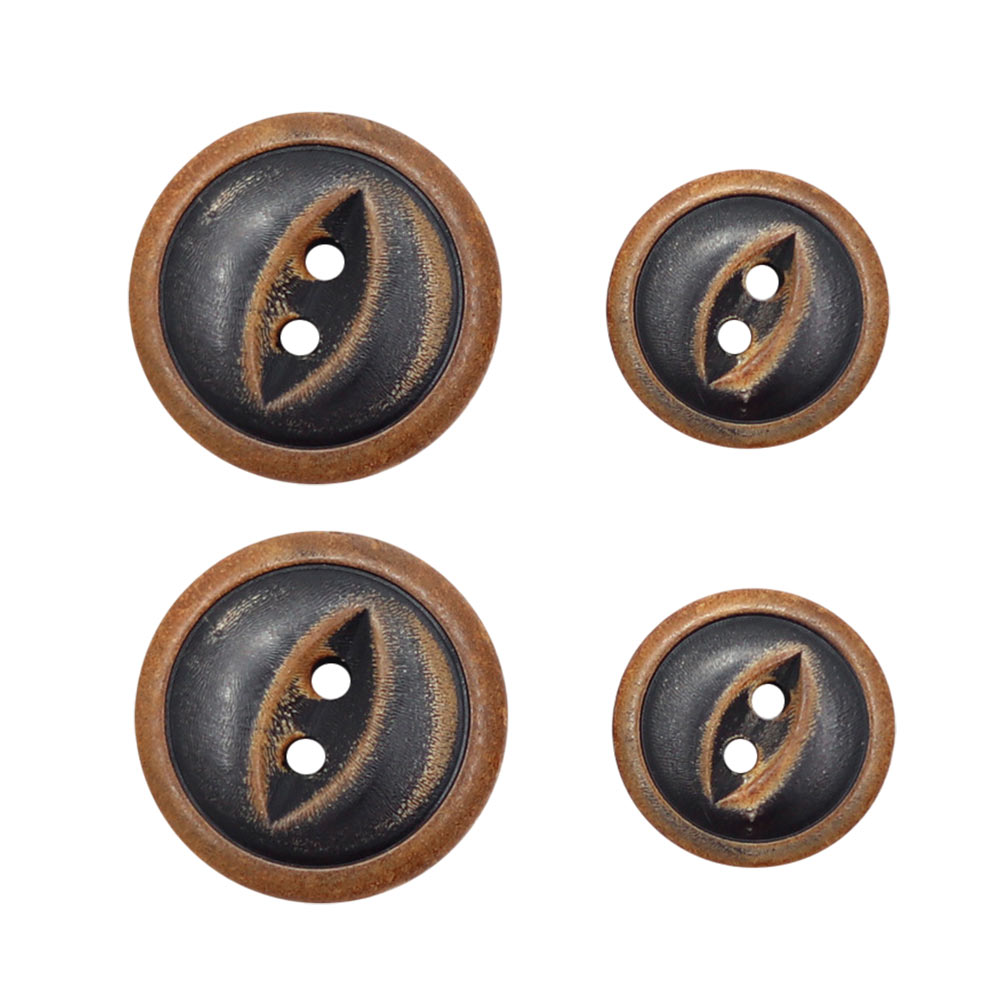 HOMEMAXS 40Pcs Ox Horn Sewing Buttons Vintage Garment Buttons Useful