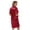 Burgundy, variant on inhzoy Women's Satin Nightgowns V Neck Side Split Sleepshirt Short Sleeves Sleepwear Nightshirt