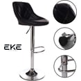 thumbnail image 2 of Banco Alto Respaldo Barra Desayunador Cocina Giratorio Negro EKE Life Home  8130, 2 of 2