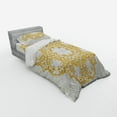 thumbnail image 2 of Ambesonne Victorian Bedding Set 3 Pcs, Floral Baroque Round, Twin, Cream Yellow, 2 of 2